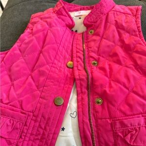 Pink Quilted Kids Vest